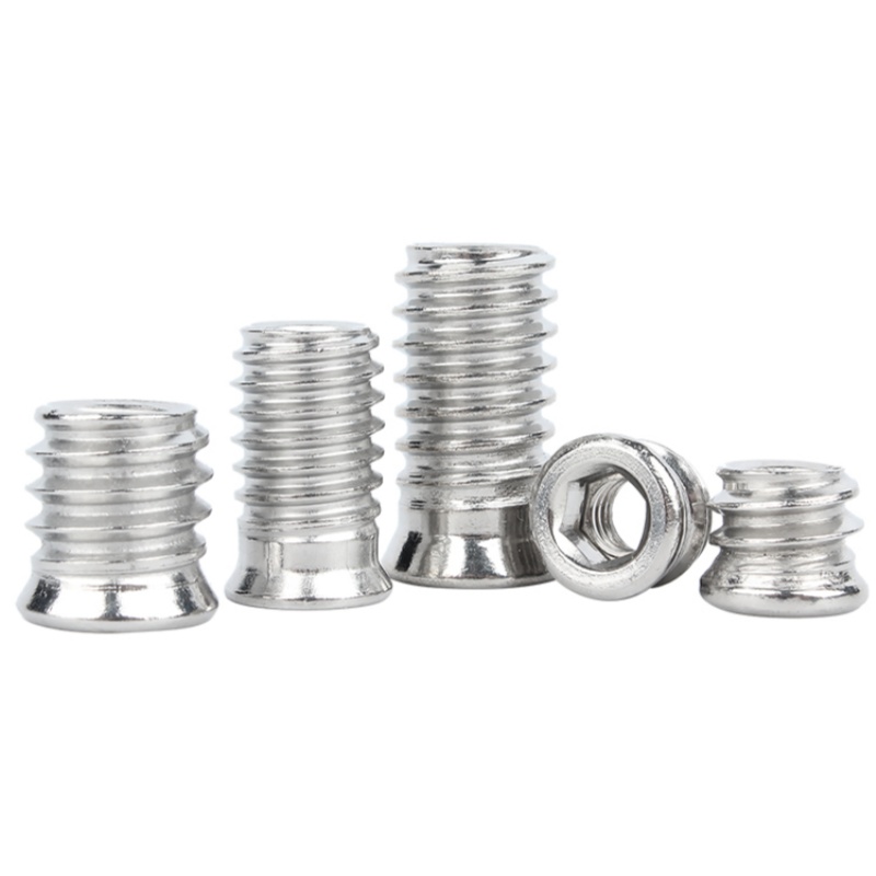 Furniture Hardware Barrel Nut - 304 Stainless Steel Hex Socket Drive