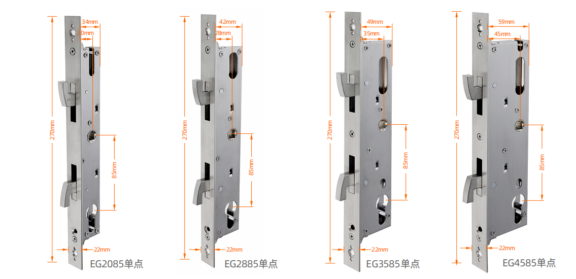 Furniture Sliding Door Hardware - 2085 2885 3585 4585 double hook