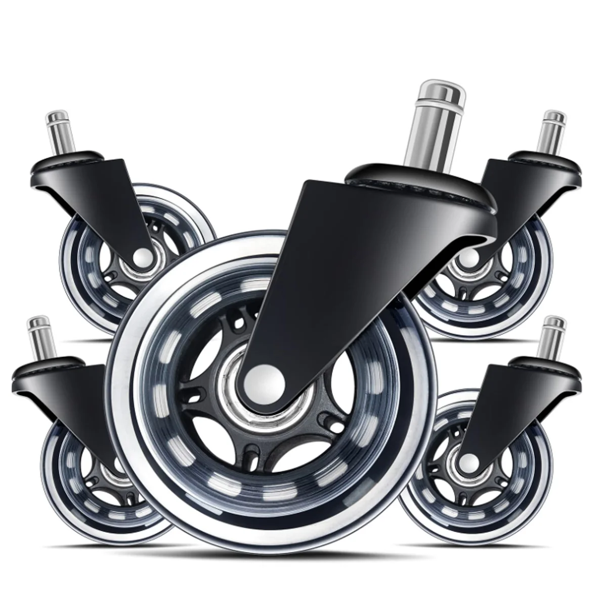 Furniture Hardware Replacement - 5PCS Office Chair Caster Wheels 3