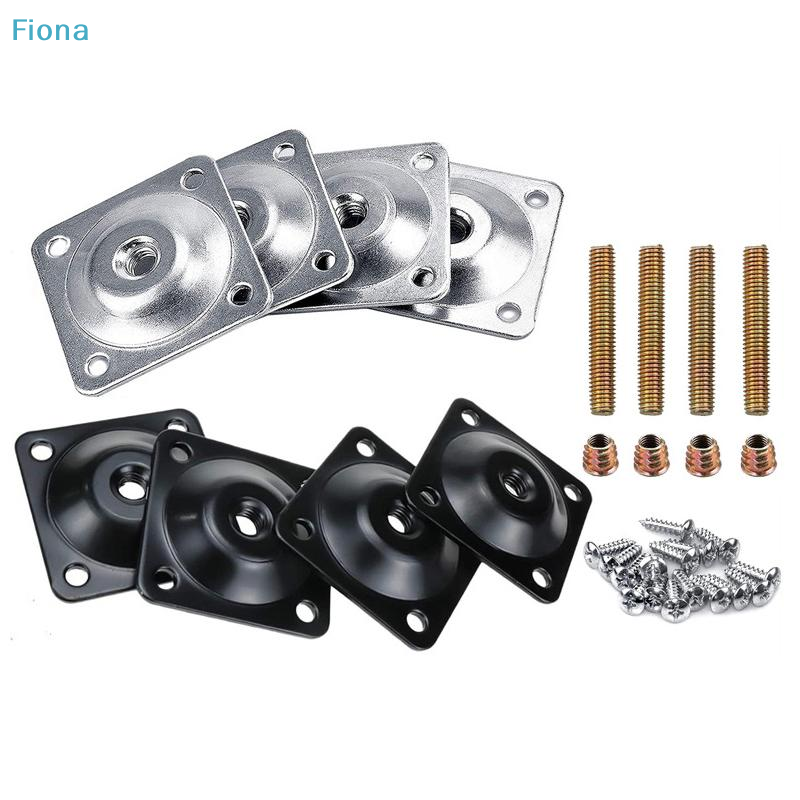 Furniture Hardware Nut - ✔Furniture Leg Mounting Plates Kit,Square T-Nut