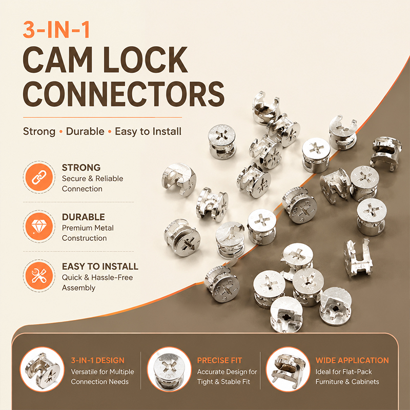 3-in-1 Eccentric Wheel Joining - Furniture Knock Down Hardware のレビューと価格