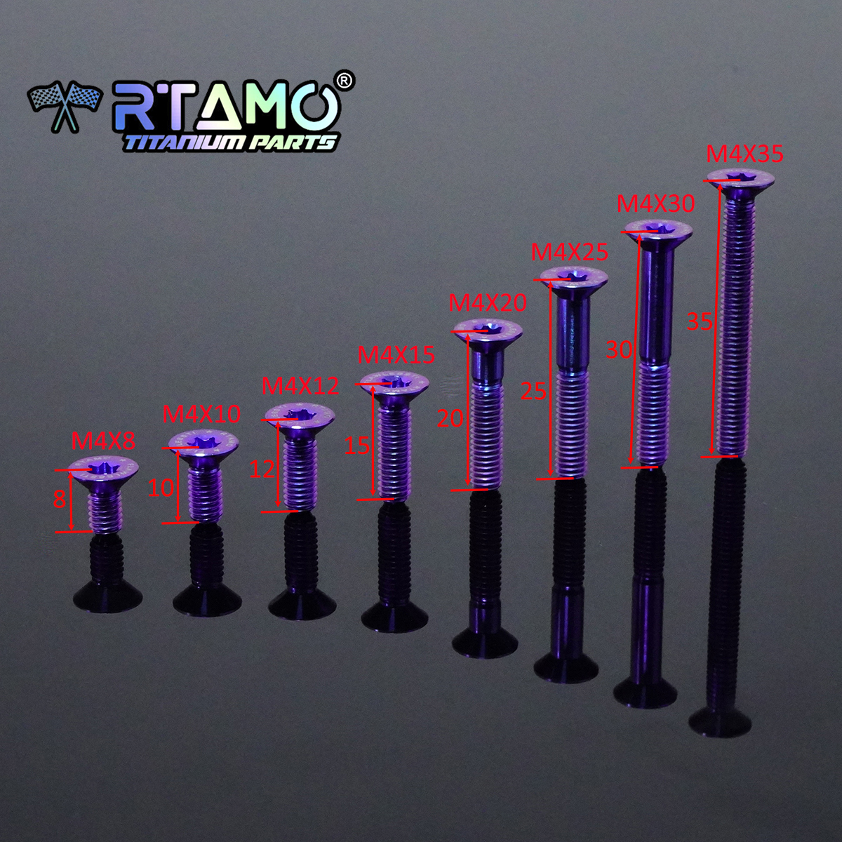 RTAMO Gr5 Titanium Bolt M4X8/1 - Barrel Bolt Slide のレビューと価格