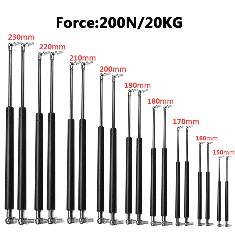 2PCS 150-230mm 200N/20KG Lift  - Furniture Hardware In China のレビューと価格