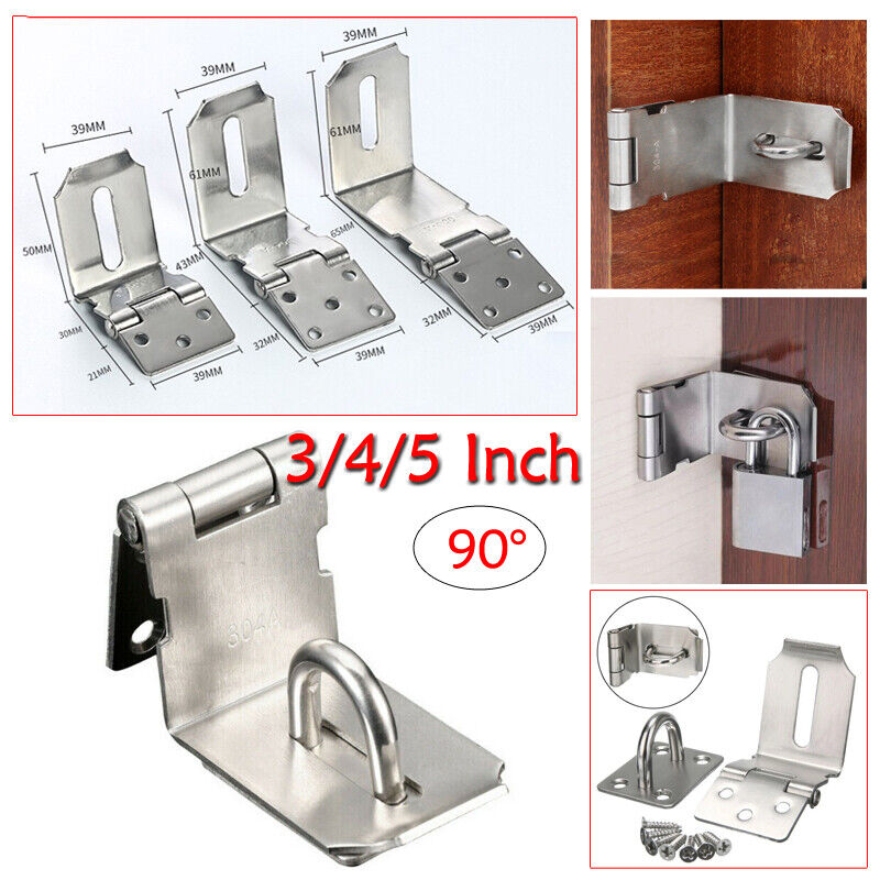 90 Degree Padlock Hasp Door Cl - Barrel Bolt Slide のレビューと価格