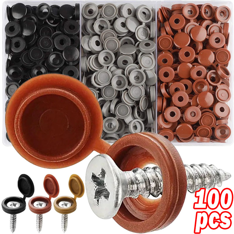 100Pcs Hinged Plastic Screw Ca - Furniture Hardware Nut のレビューと価格