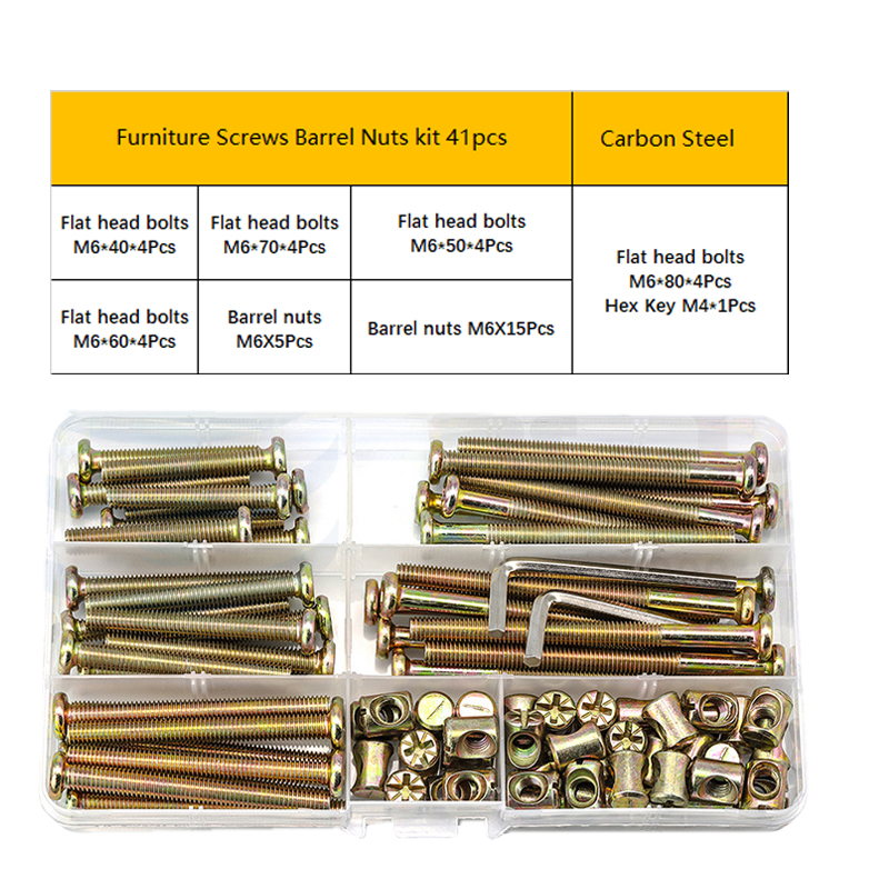 Hex Socket Flat Head Furniture - Furniture Hardware Barrel Nut のレビューと価格