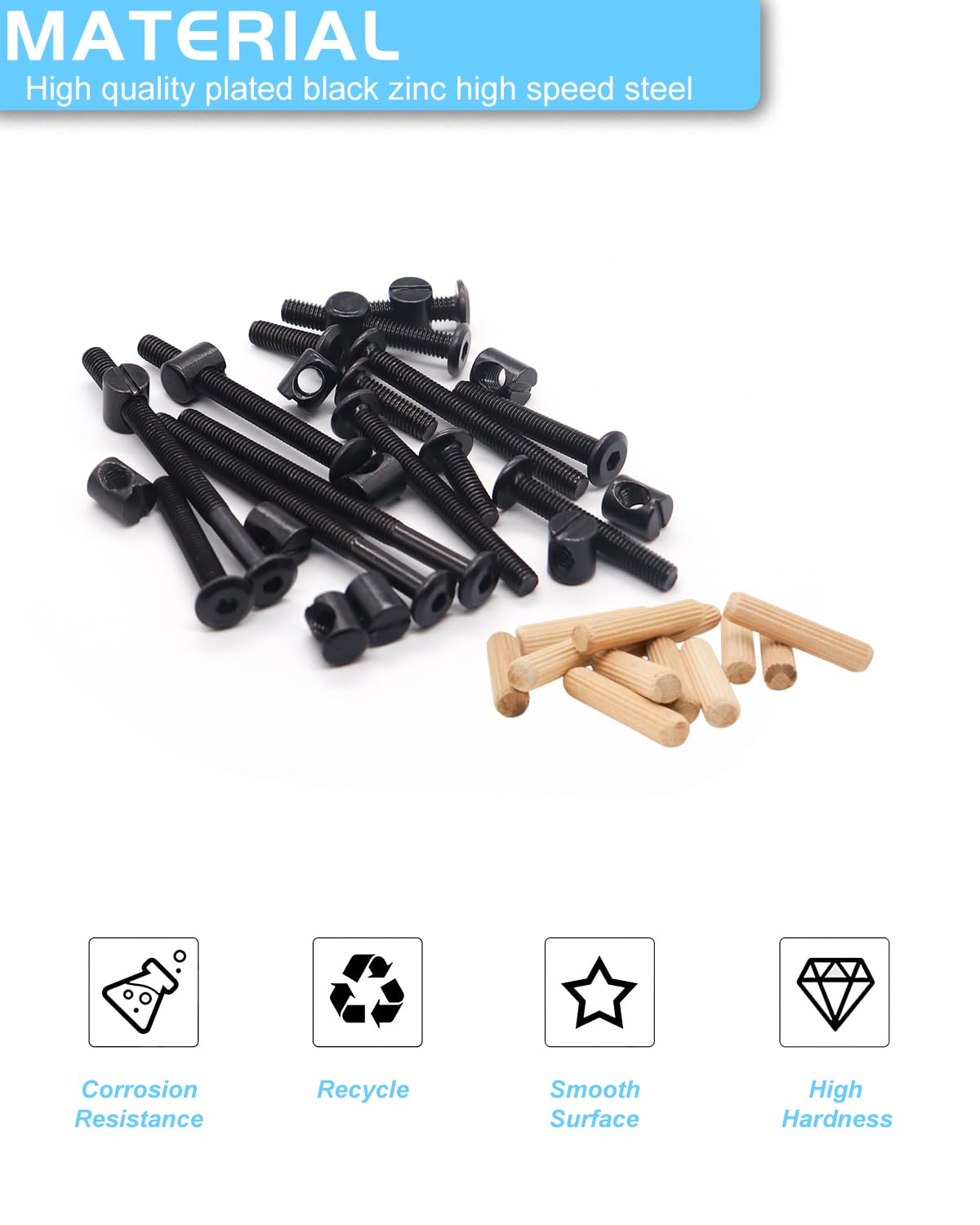 Crib Screws Hardware Replaceme - Furniture Hardware Barrel Nut のレビューと価格