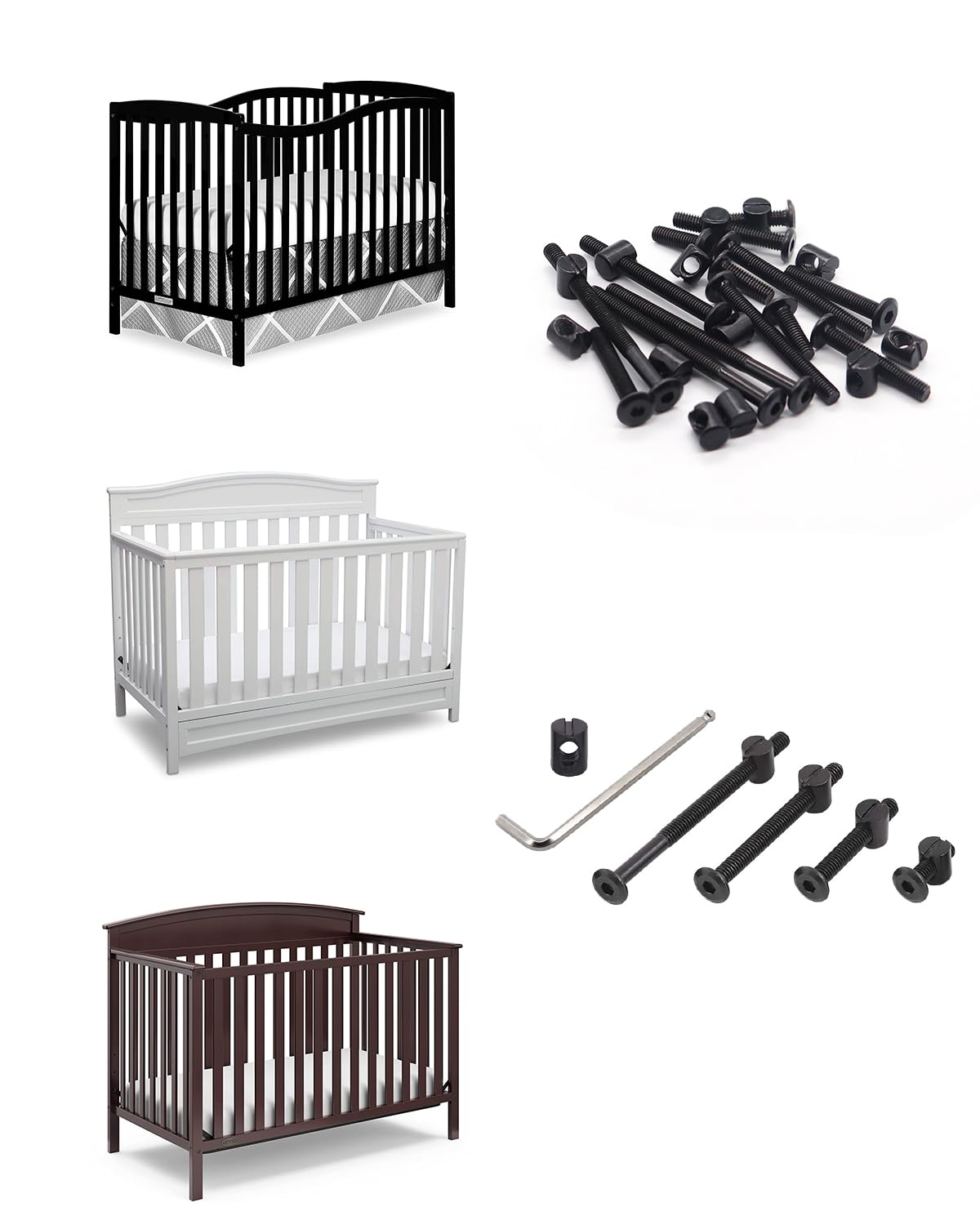 Crib Screws Hardware Replaceme - Furniture Hardware Barrel Nut のレビューと価格