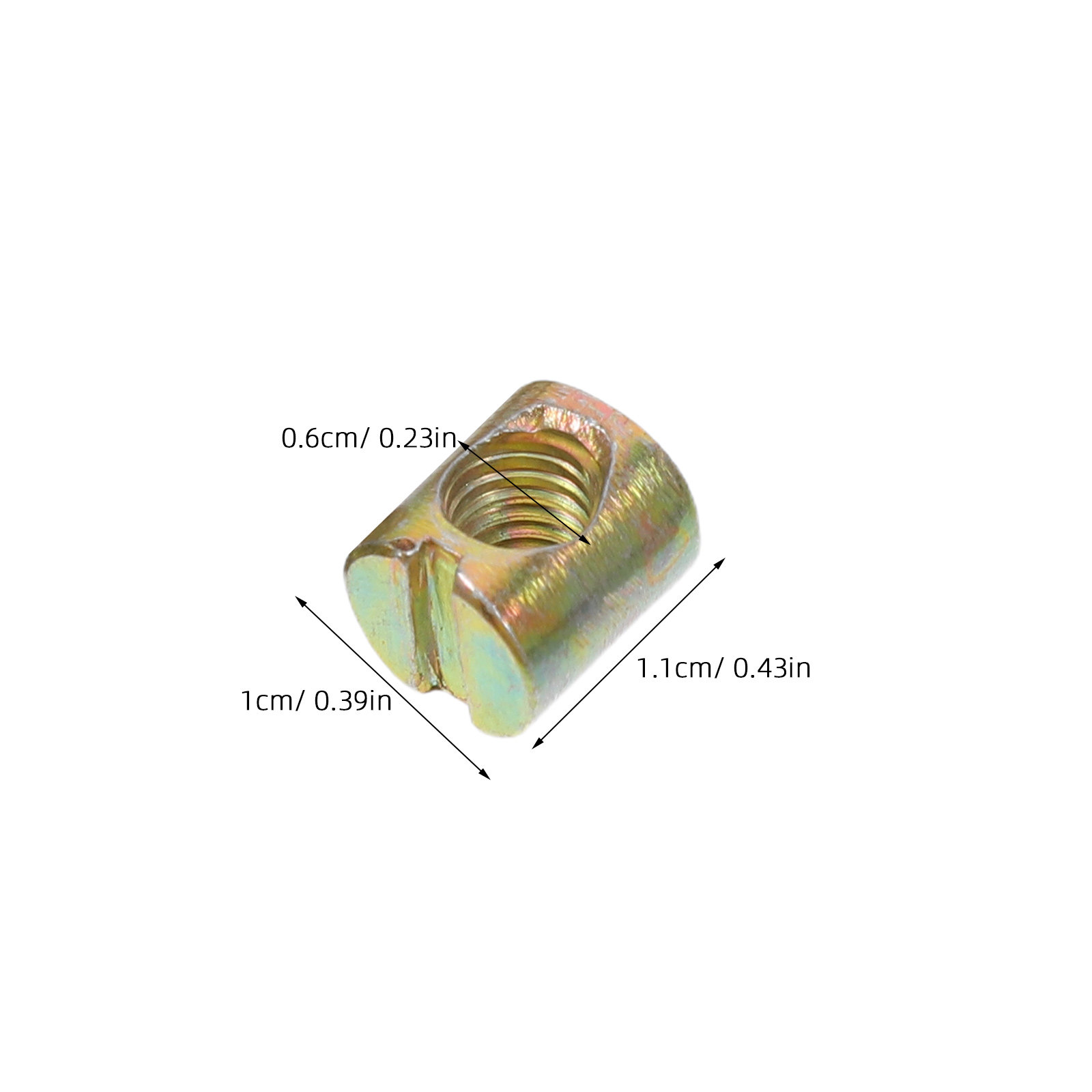 100Pcs M6 Barrel Nuts Slotted  - Furniture Hardware Barrel Nut のレビューと価格