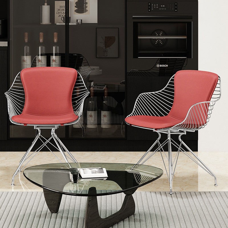 Steel Wire Dining Chairs Stool - Furniture Hardware In China のレビューと価格