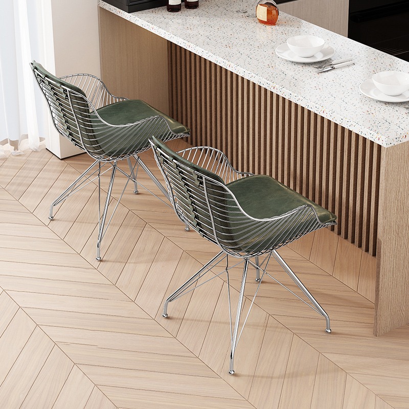 Steel Wire Dining Chairs Stool - Furniture Hardware In China のレビューと価格
