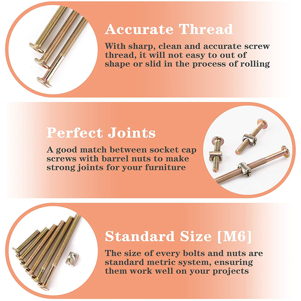 30-Set Baby Crib Screws Hardwa - Furniture Hardware Barrel Nut のレビューと価格