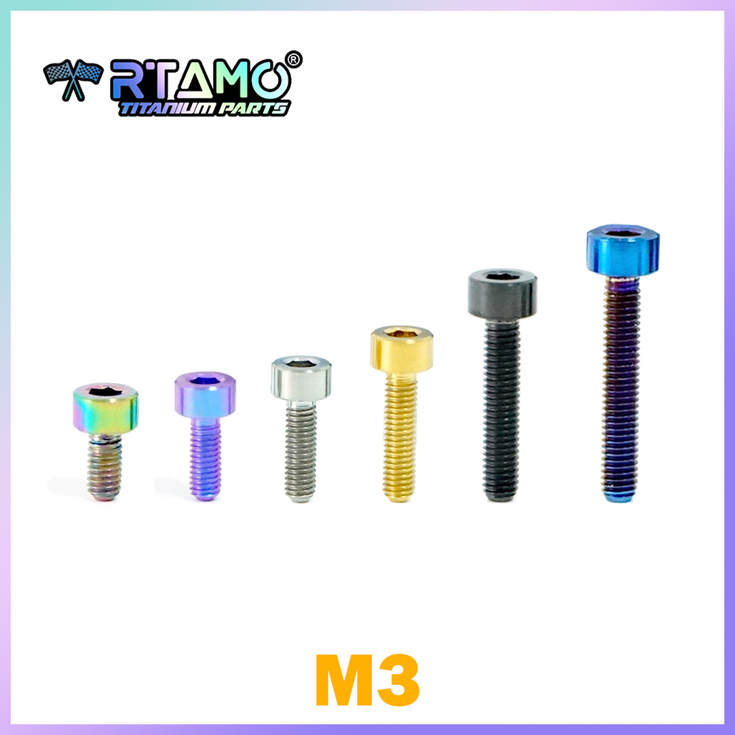 RTAMO Titanium Bolt M3X6/8/10/ - Barrel Bolt Slide のレビューと価格