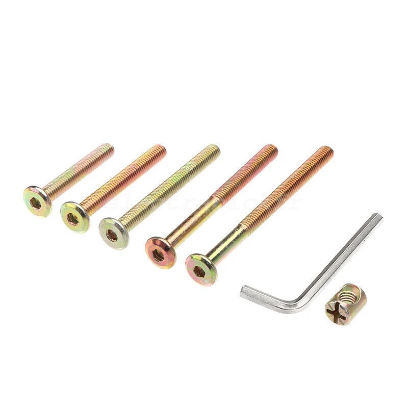 50pcs M6x40/50/60/70/80mm Crib - Furniture Hardware Barrel Nut のレビューと価格