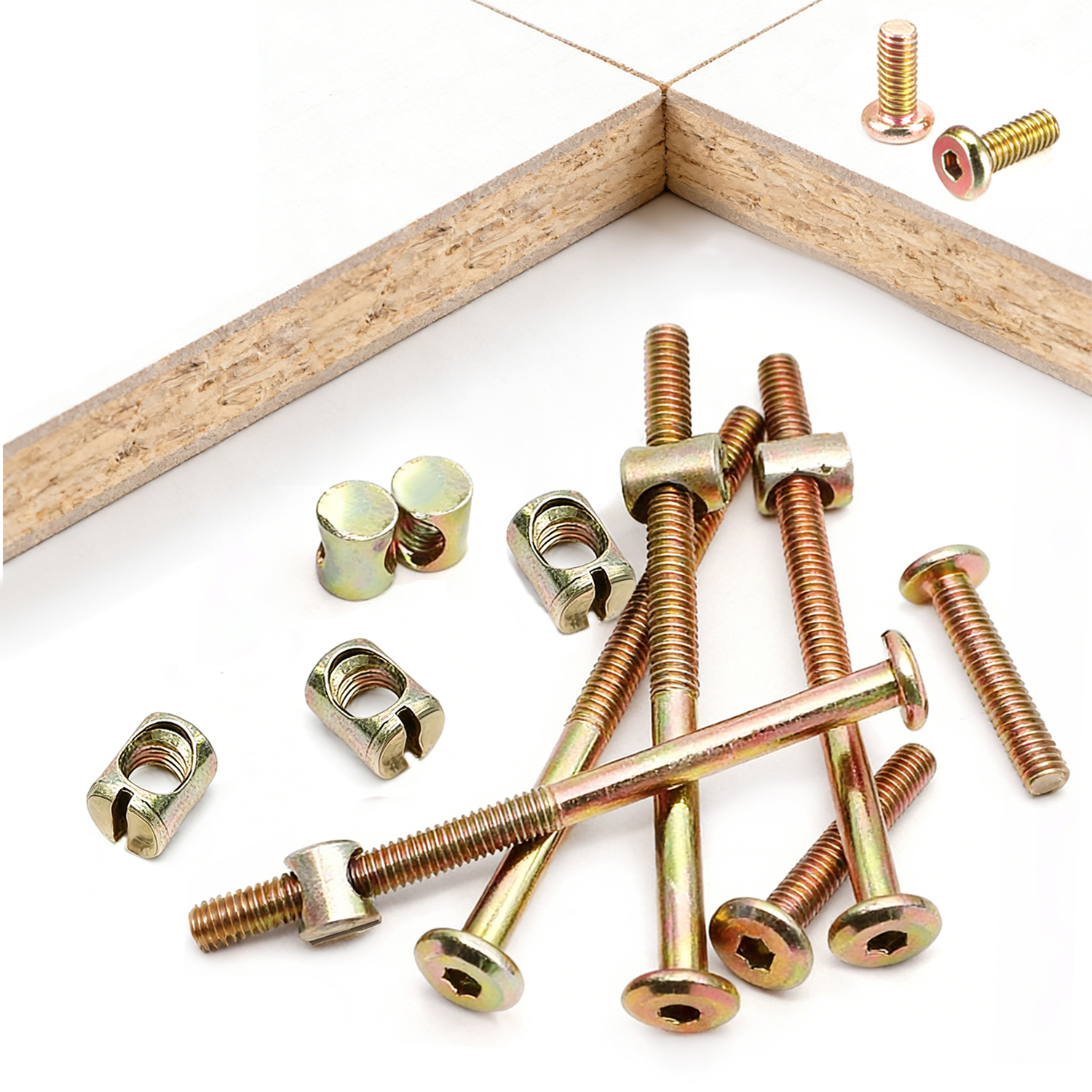 10pcs M6 Bed Frame Connecting  - Furniture Hardware Barrel Nut のレビューと価格