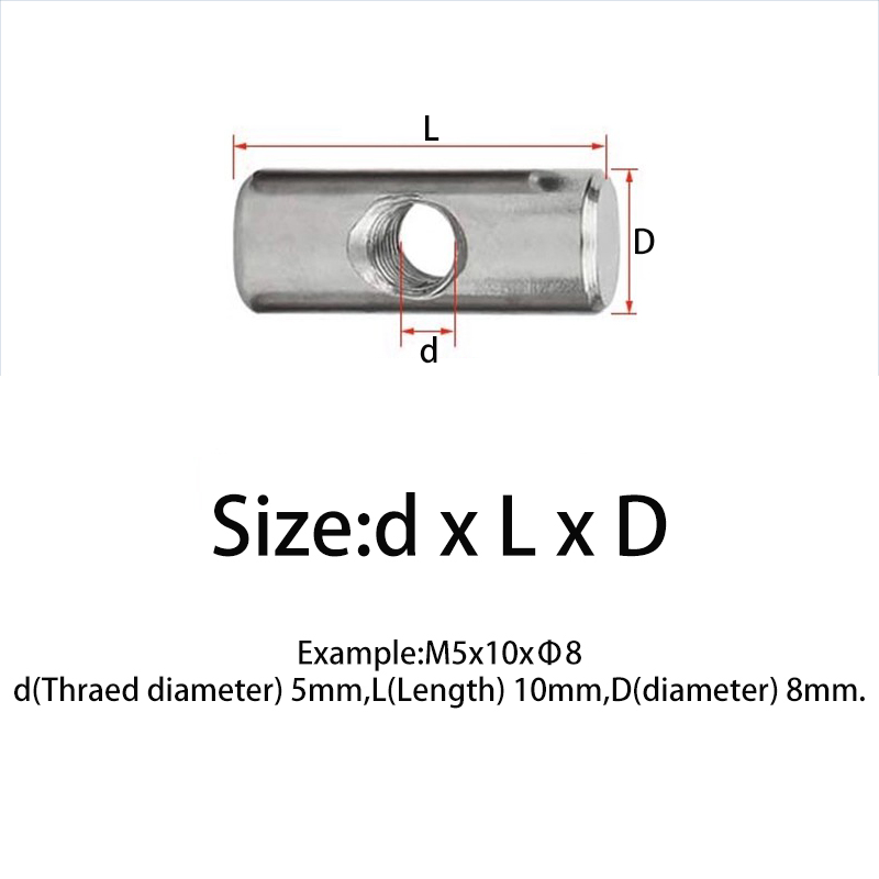 Cross Hole Barrel Nut M4 M5 M6 - Furniture Hardware Barrel Nut のレビューと価格