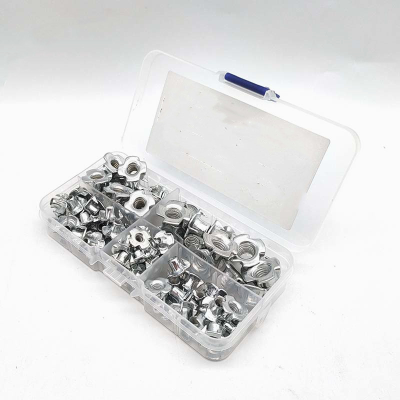 90pcs/Box Four Claws Nut M3 M4 - Furniture Hardware Nut のレビューと価格