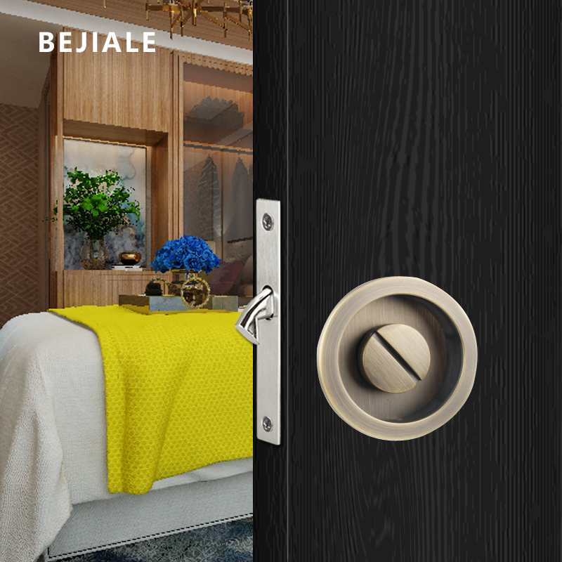 Round Black Sliding Door Slidi - Furniture Sliding Door Hardware のレビューと価格