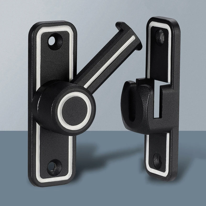 Black Luminous Barn Door Latch - Furniture Sliding Door Hardware のレビューと価格