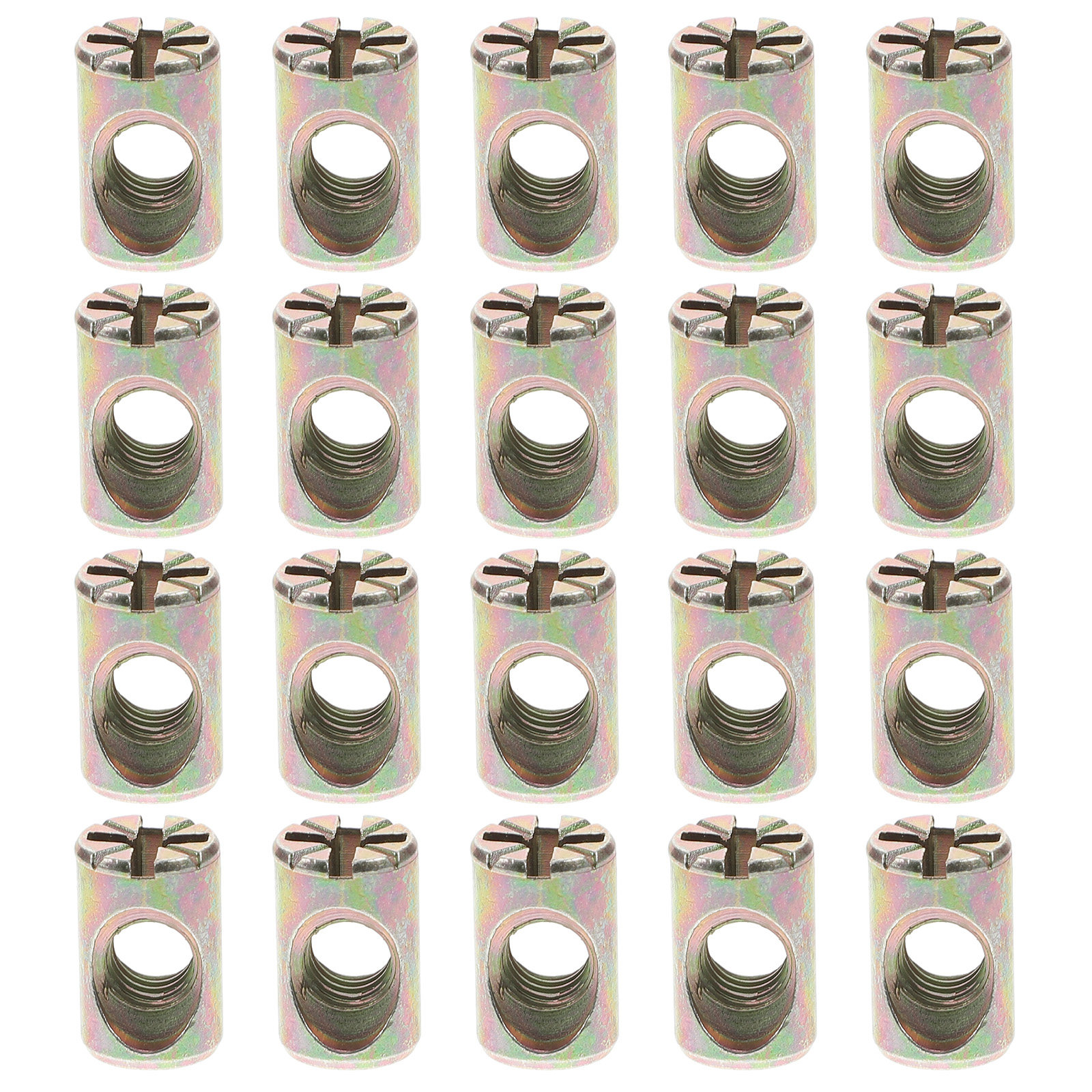 20Pcs Barrel Nut M6x10mm Zinc  - Furniture Hardware Barrel Nut のレビューと価格