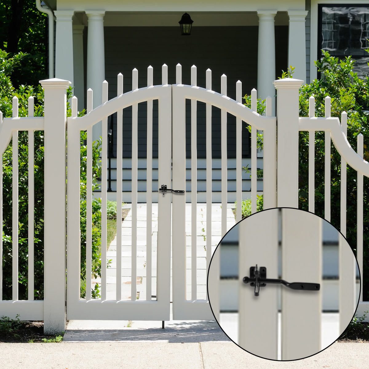 Self-Locking Gate Latch Carbon - Barrel Bolt Slide のレビューと価格