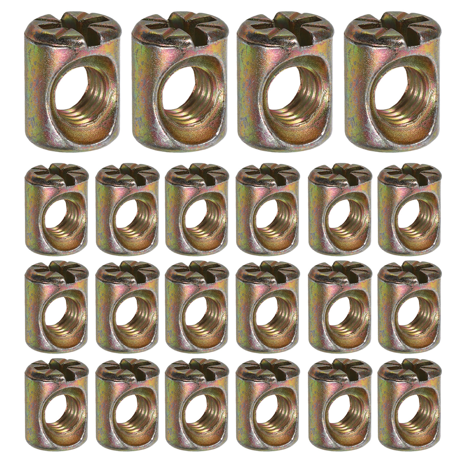 50Pcs M6 Slotted Barrel Nuts K - Furniture Hardware Barrel Nut のレビューと価格