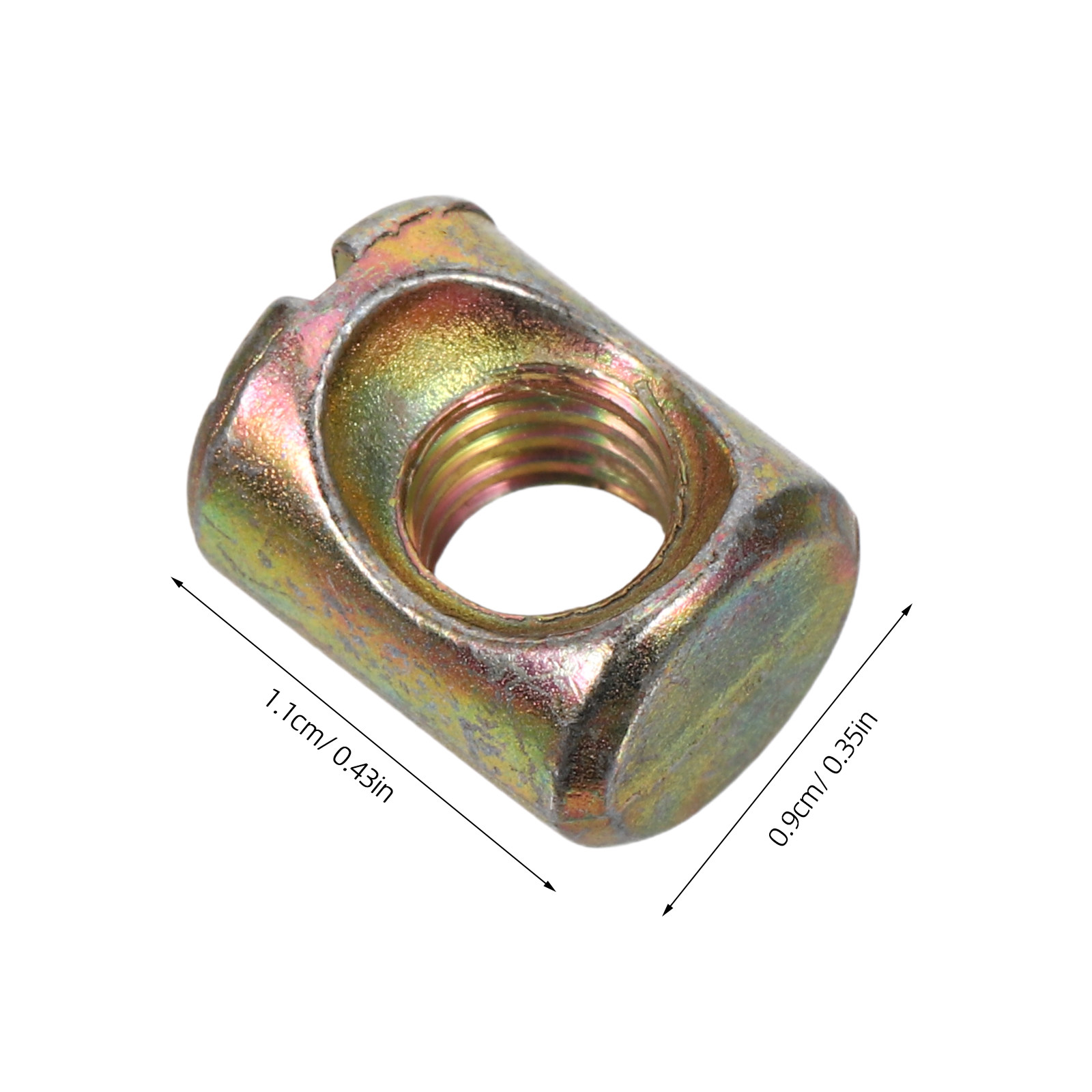 50Pcs M6 Slotted Barrel Nuts K - Furniture Hardware Barrel Nut のレビューと価格