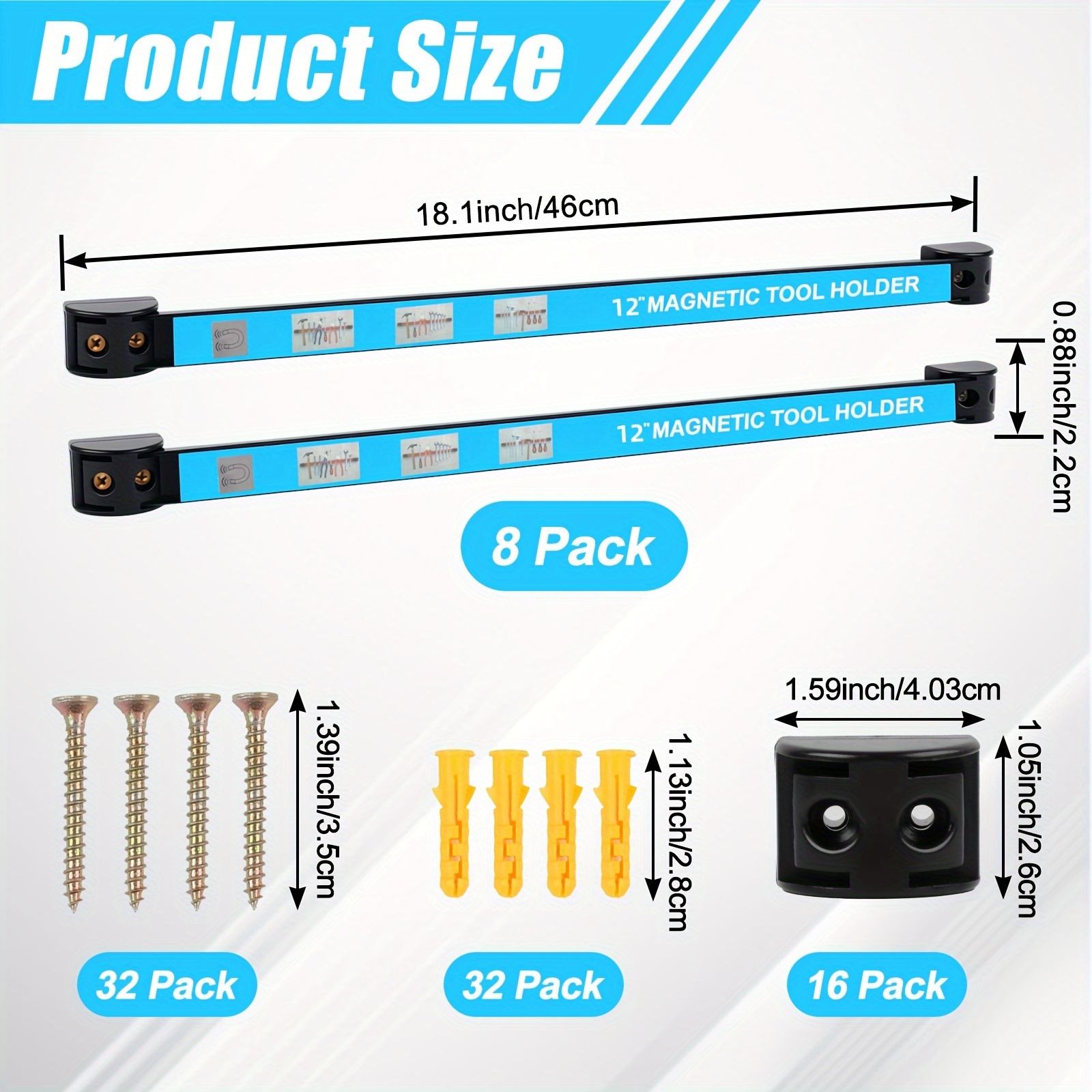 12-18 Inch Tool Rack Set - 8pc - Furniture Hardware In China のレビューと価格