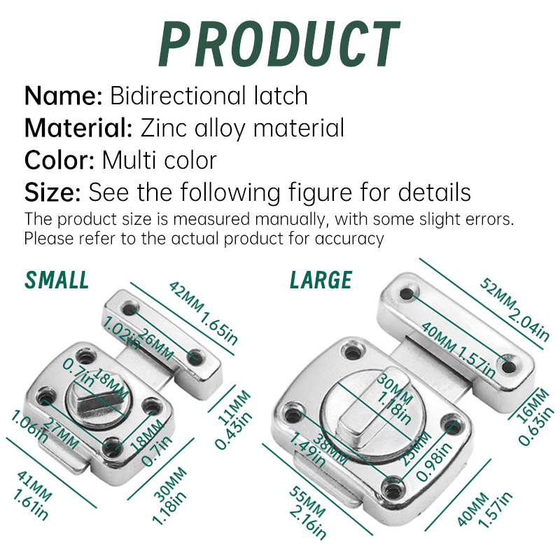 1pc Home Security Latch Rotate - Barrel Bolt Slide のレビューと価格