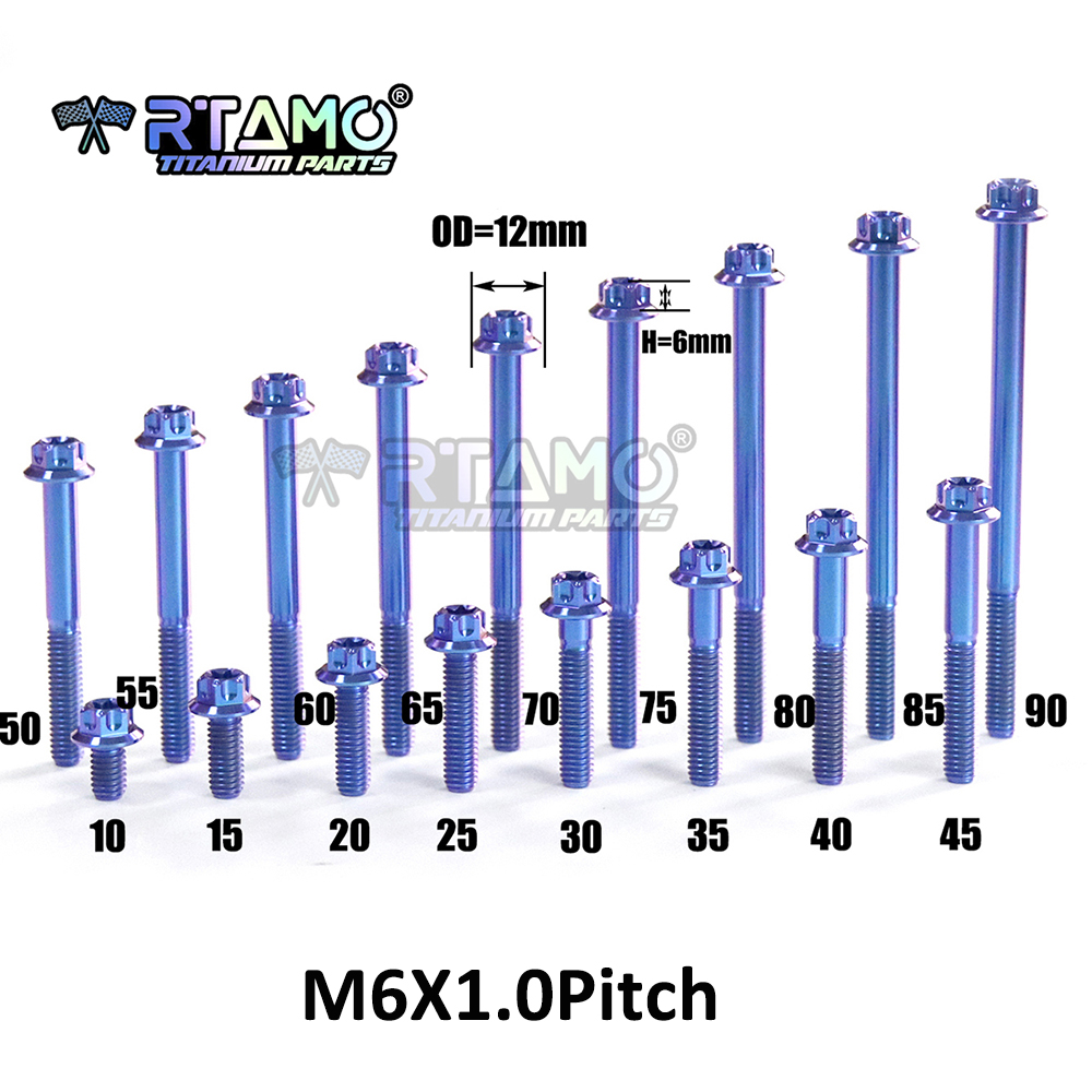 RTAMO Gr5 Titanium Bolts M6X10 - Barrel Bolt Slide のレビューと価格
