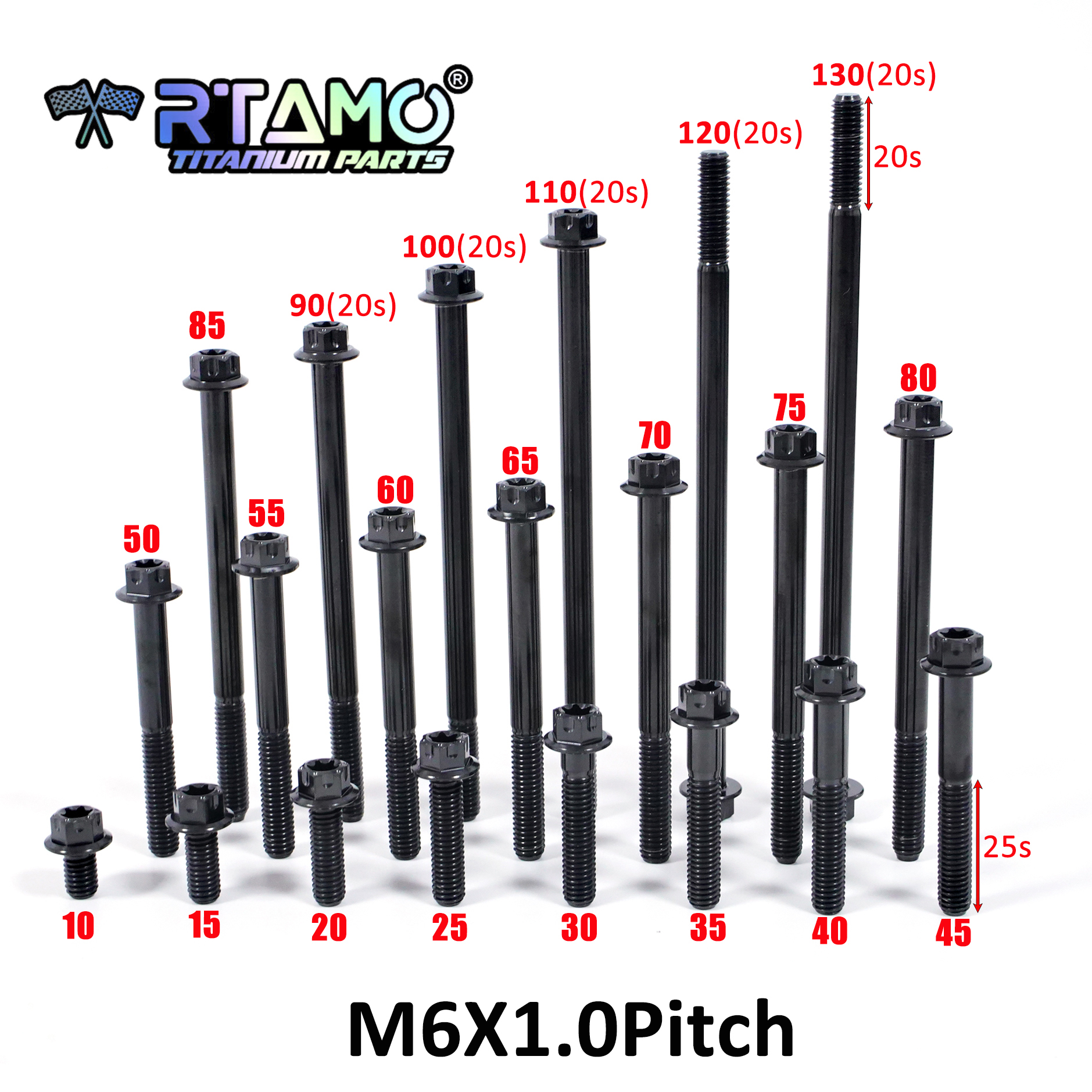 RTAMO Gr5 Titanium Bolts M6X10 - Barrel Bolt Slide のレビューと価格