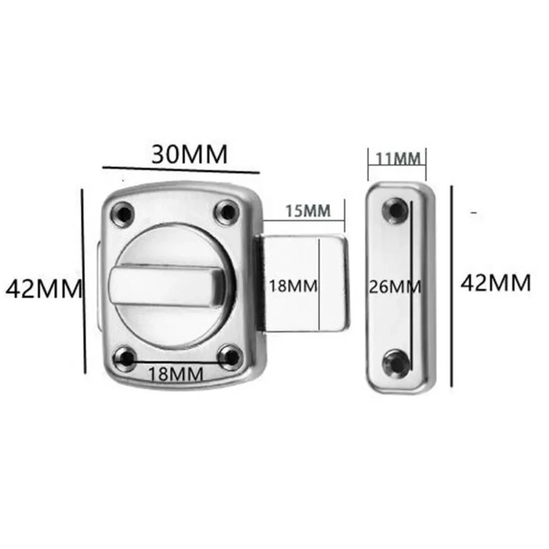 Anti-theft Cast Metal Door Lat - Furniture Sliding Door Hardware のレビューと価格