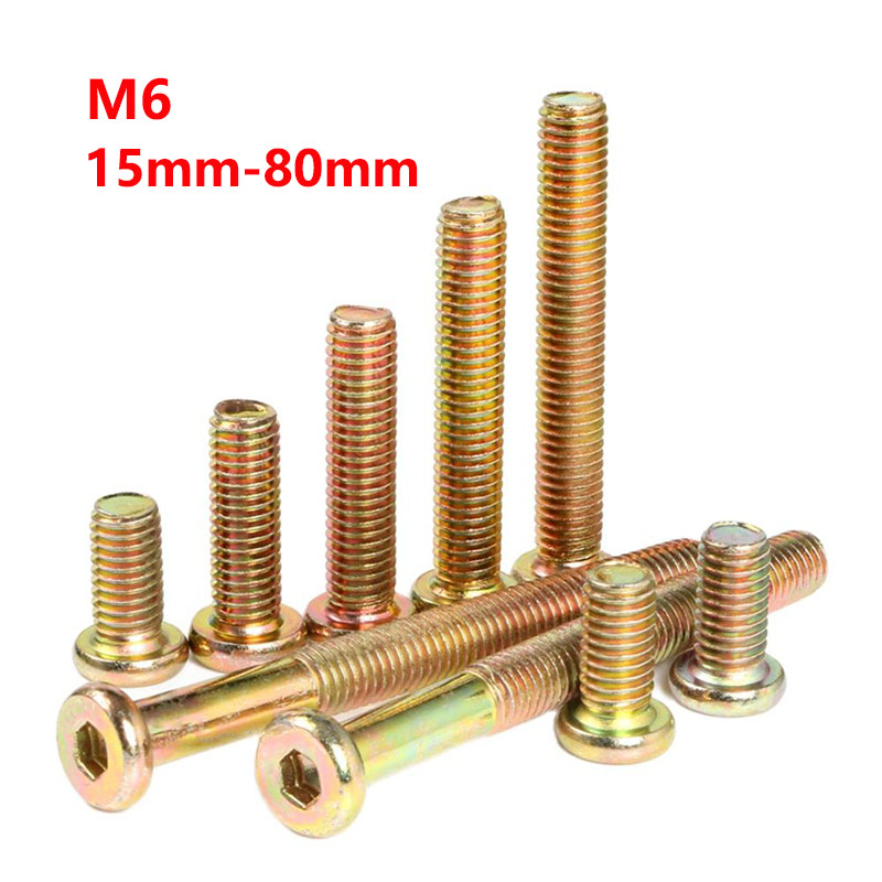 M6 Zinc Plated Hex Drive Allen - Furniture Hardware Barrel Nut のレビューと価格