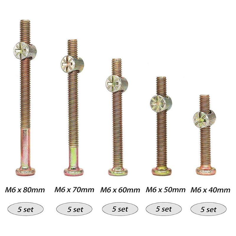 50pcs Zinc Plated Furniture Sc - Furniture Hardware Barrel Nut のレビューと価格