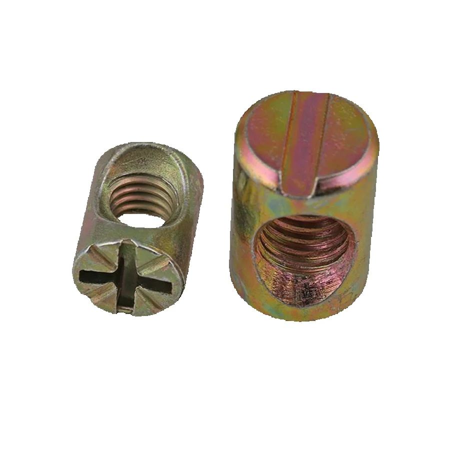 100pcs Color Zinc Plated Slott - Furniture Hardware Barrel Nut のレビューと価格