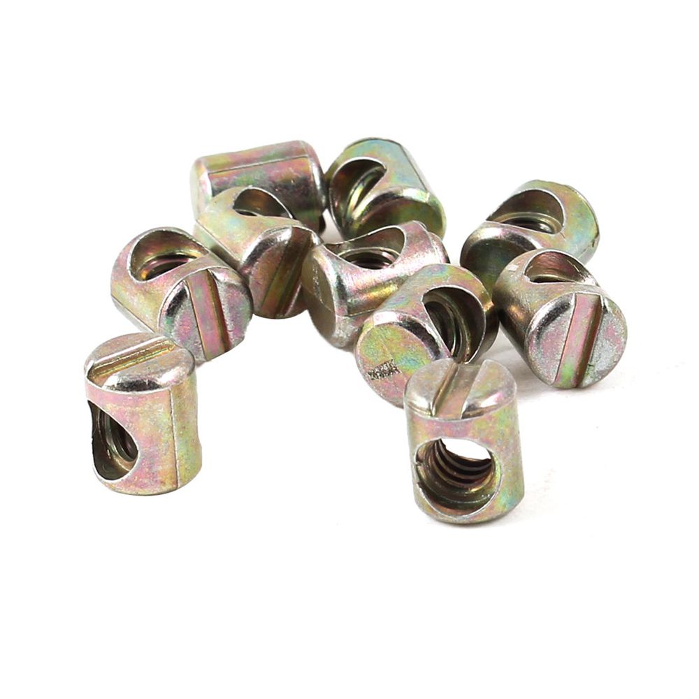 100pcs Color Zinc Plated Slott - Furniture Hardware Barrel Nut のレビューと価格