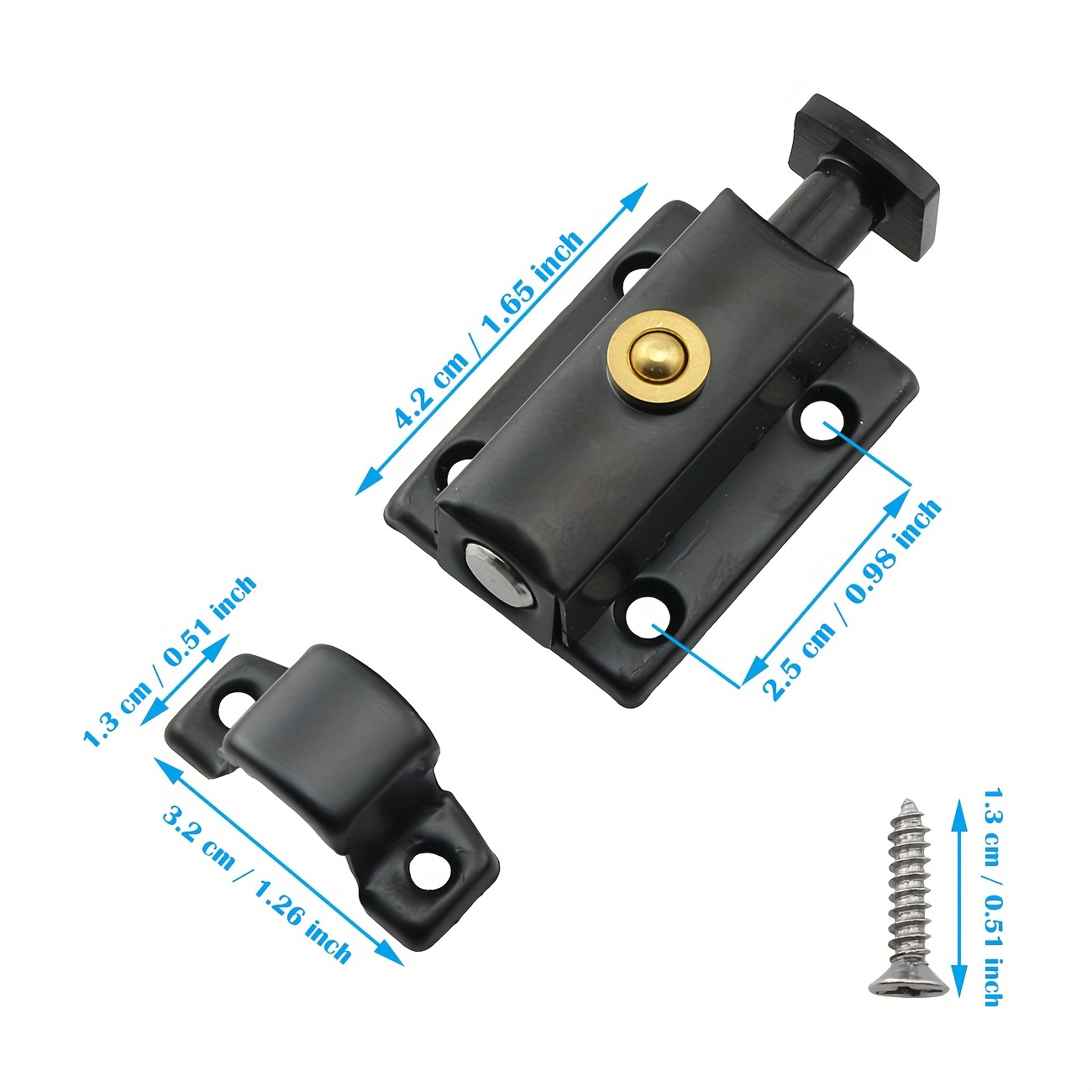 Gate Latches Stainless Steel A - Barrel Bolt Slide のレビューと価格