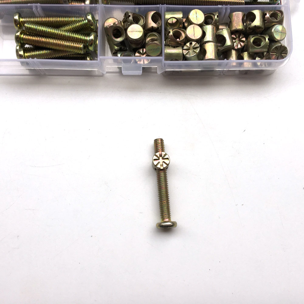 100Pcs M6 Barrel Dowel Nut Zin - Furniture Hardware Barrel Nut のレビューと価格