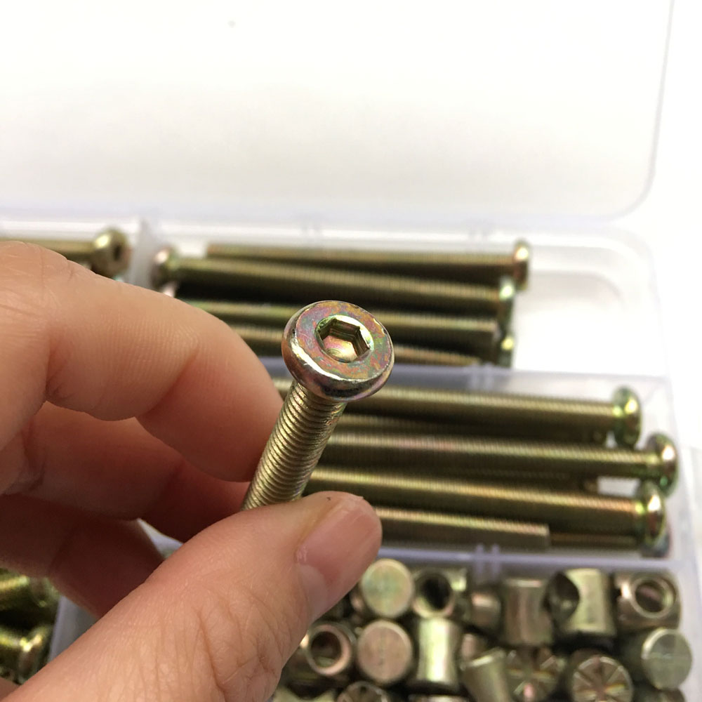 100Pcs M6 Barrel Dowel Nut Zin - Furniture Hardware Barrel Nut のレビューと価格