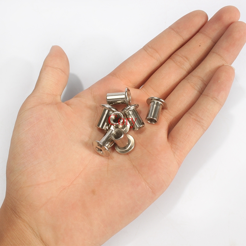 10pcs 6mm Barrel Nut Flat Head - Furniture Hardware Barrel Nut のレビューと価格