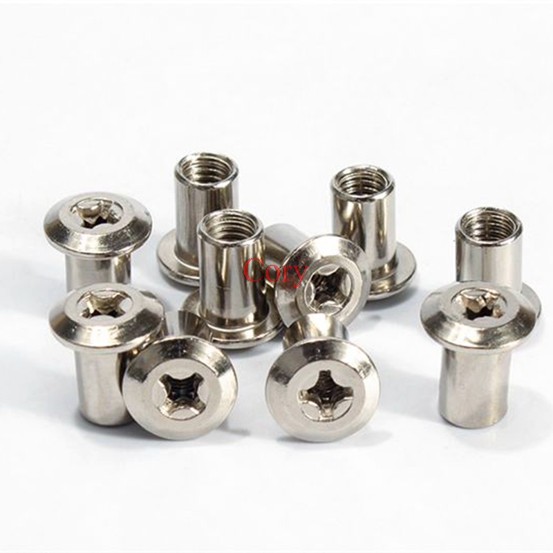 10pcs 6mm Barrel Nut Flat Head - Furniture Hardware Barrel Nut のレビューと価格
