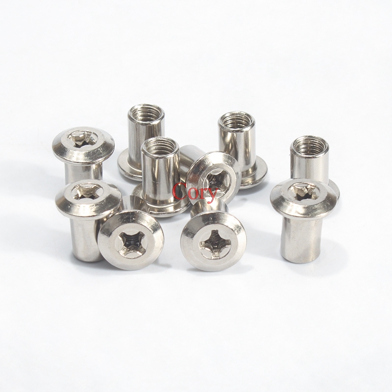 10pcs 6mm Barrel Nut Flat Head - Furniture Hardware Barrel Nut のレビューと価格