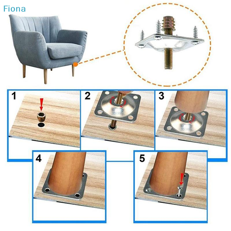 ✔Furniture Leg Mounting Plates - Furniture Hardware Nut のレビューと価格